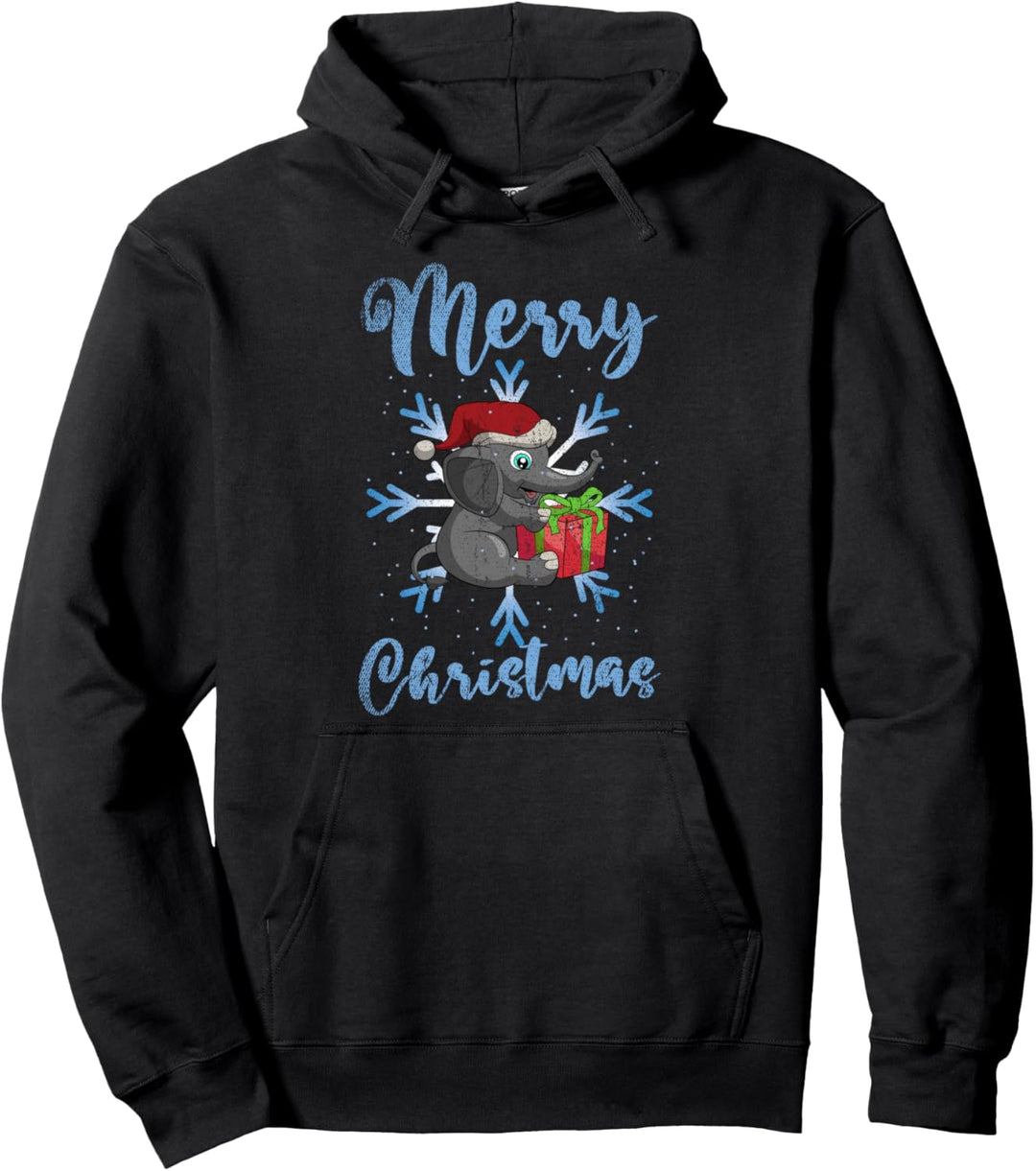 Afrika Safari Tier Christmas Pajama Geschenk Elefant Pullover Hoodie