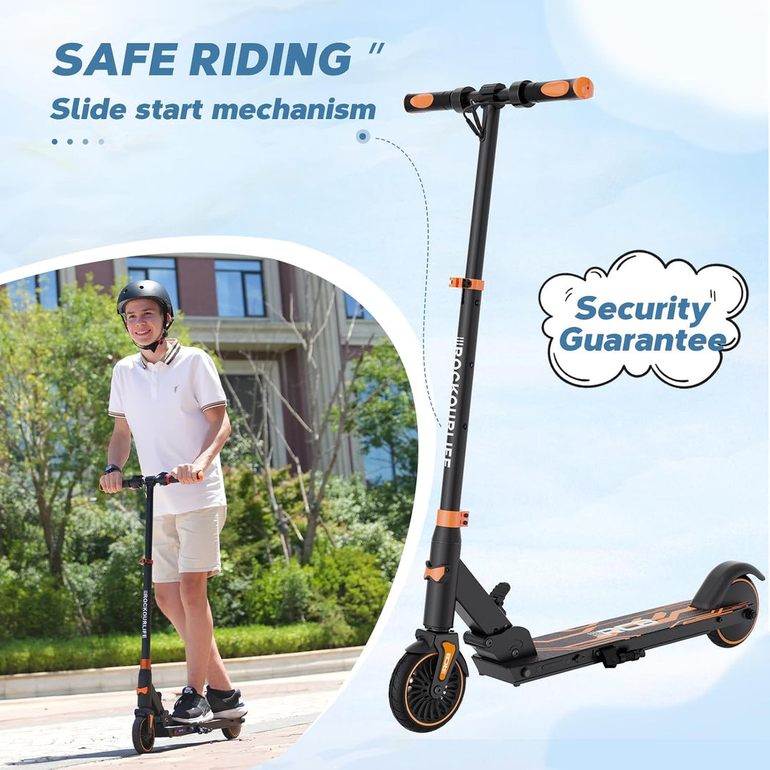 RCB R15 Elektroroller Kinder ab 8-12-16 Jahre, Faltbarer E Scooter, Max 20km/h, Reichweite 16KM, Nur