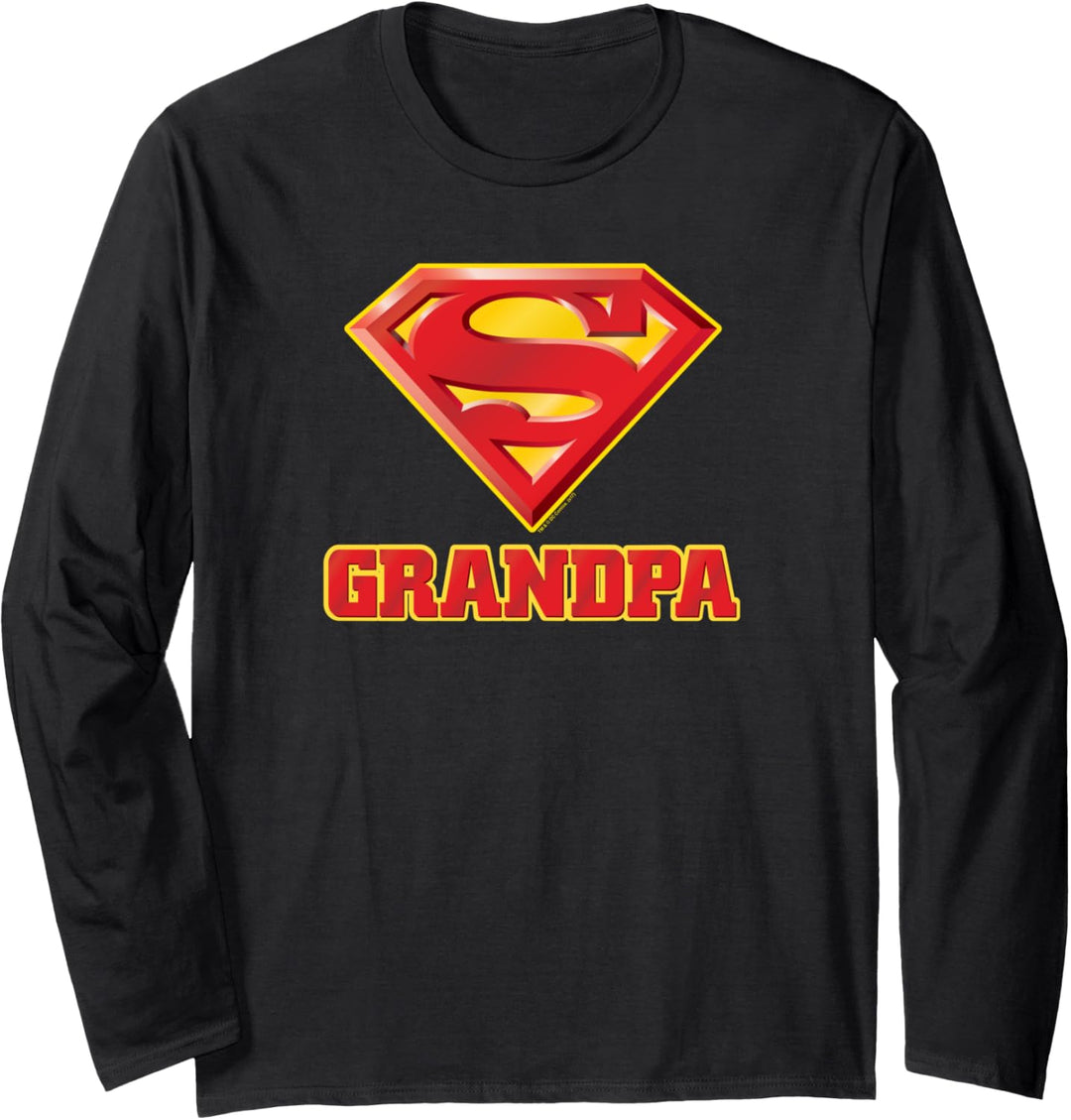 Superman Super Grandpa Langarmshirt