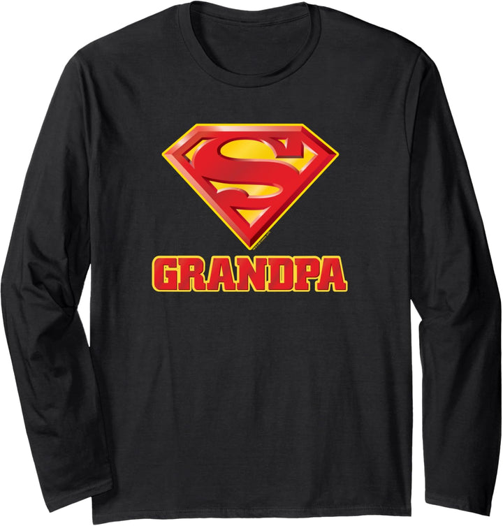 Superman Super Grandpa Langarmshirt
