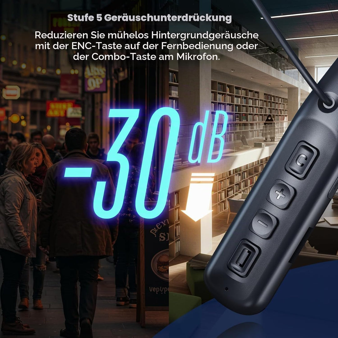 Kabelloses Mikrofon Set mit In-Ear-Monitor für Livestream | Voice-Changer, Audio-Mixer, Bluetooth-Mu