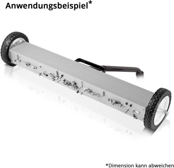 STAHLWERK Magnet-Bodenkehrer MBK-30 ST mit 762 mm Breite und 20 kg Fassungsvermögen, Magnetbesen/Spä