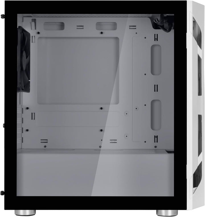 Silverstone SST-FAH1MW-G - Fara H1M Micro-ATX Gaming Computer Chassis, Weiss