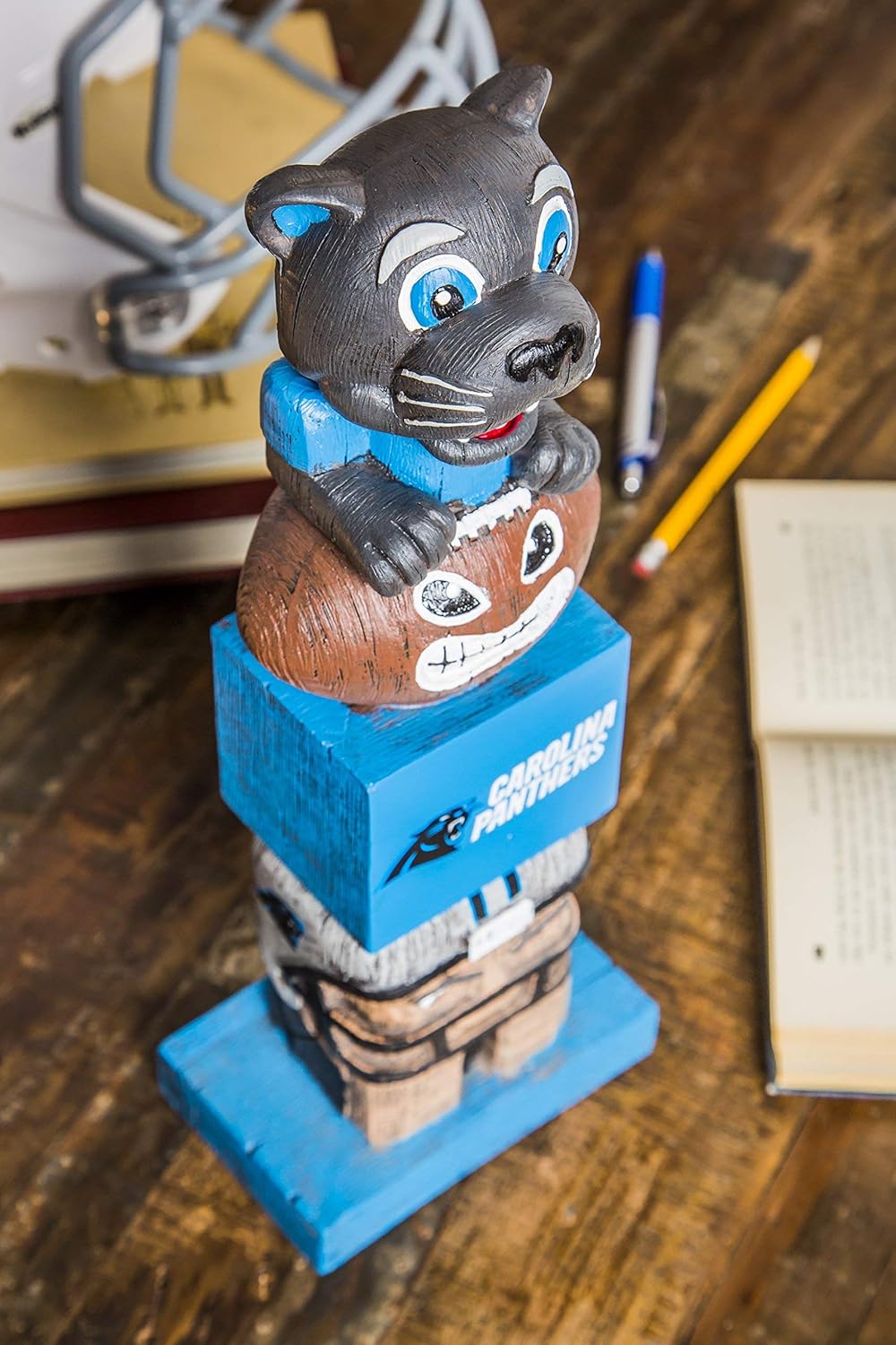 Team Sports America NFL Unisex NFL Tiki Totem Carolina Panthers 41 cm Carolina Panthers, Carolina Pa