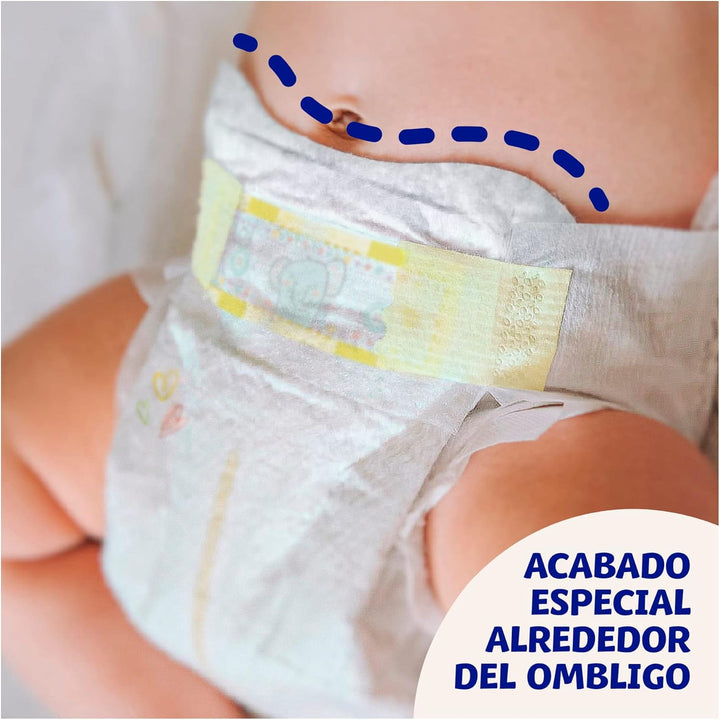 Dodot Sensitive Babywindeln, Grösse 1 (2-5 kg), 276 Windeln + 1 Pack mit 40 Tüchern, Aqua Plastic Fr