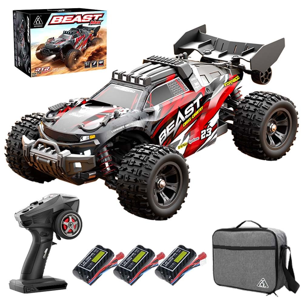 X-Verse SG118MAX 1:18 Ferngesteuertes Auto, 60KM/H RC Hohe Geschwindigkeit Wasserdichtes Offroad mit