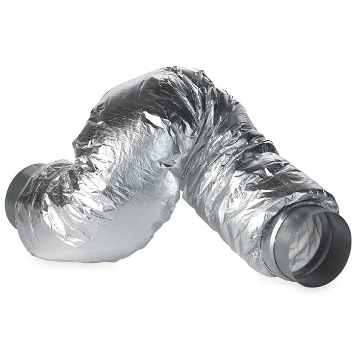 Whisper - Flexibler Schalldämpfer - Ø 315mm - Nicht gewebt - Aluminium - Geräuschdämpfung für Lüftun