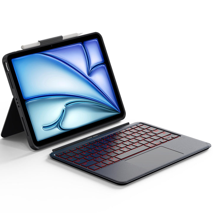 CACOE Tastatur Hülle Kompatibel mit iPad Air (4. und 5. 6. gen - 2020, 2022, 2024) 11/10.9 Zoll, iPa