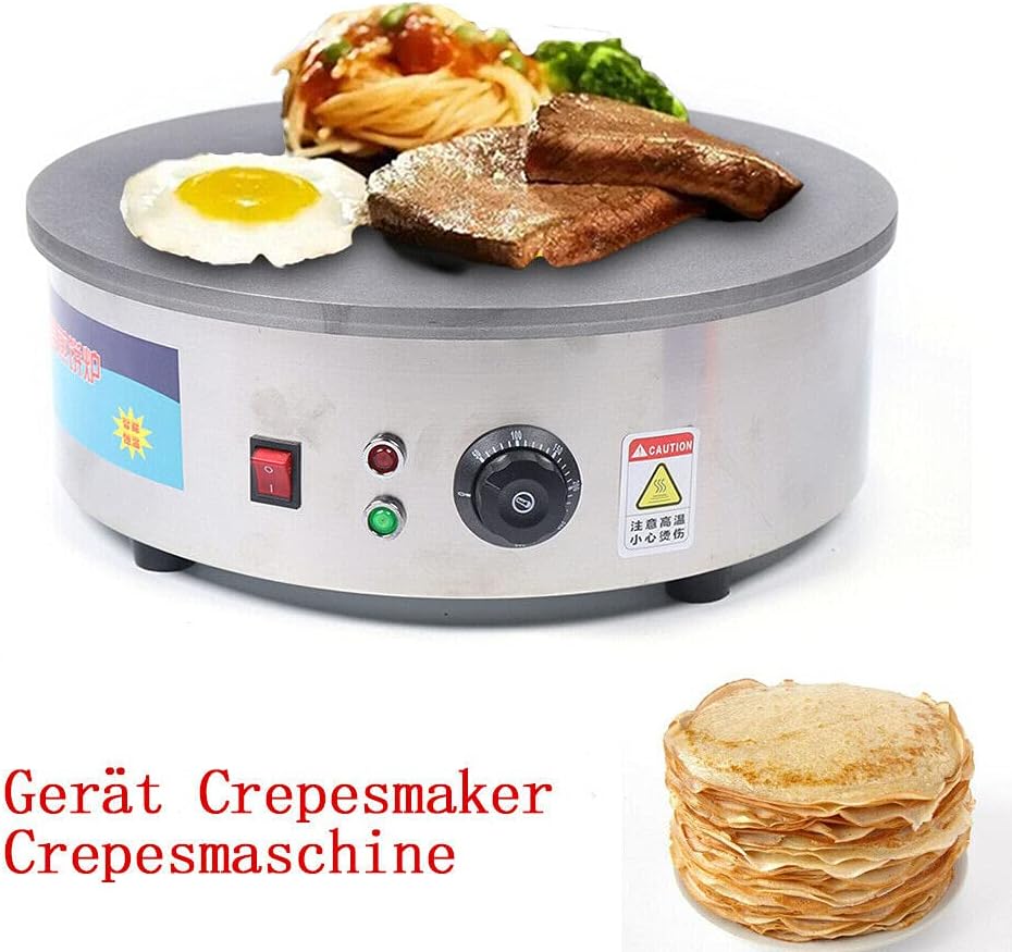 Profi Crepes Maker Machine CrepesgeräT Platte Gastro Crepesmaker Crepespfanne Pfannkuchenpfanne Anti