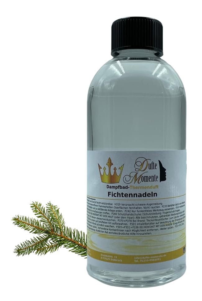 Dufte Momente Dampfbad Duftkonzentrat Fichtennadel 500ml – natürlicher Wellnessduft mit ätherischem