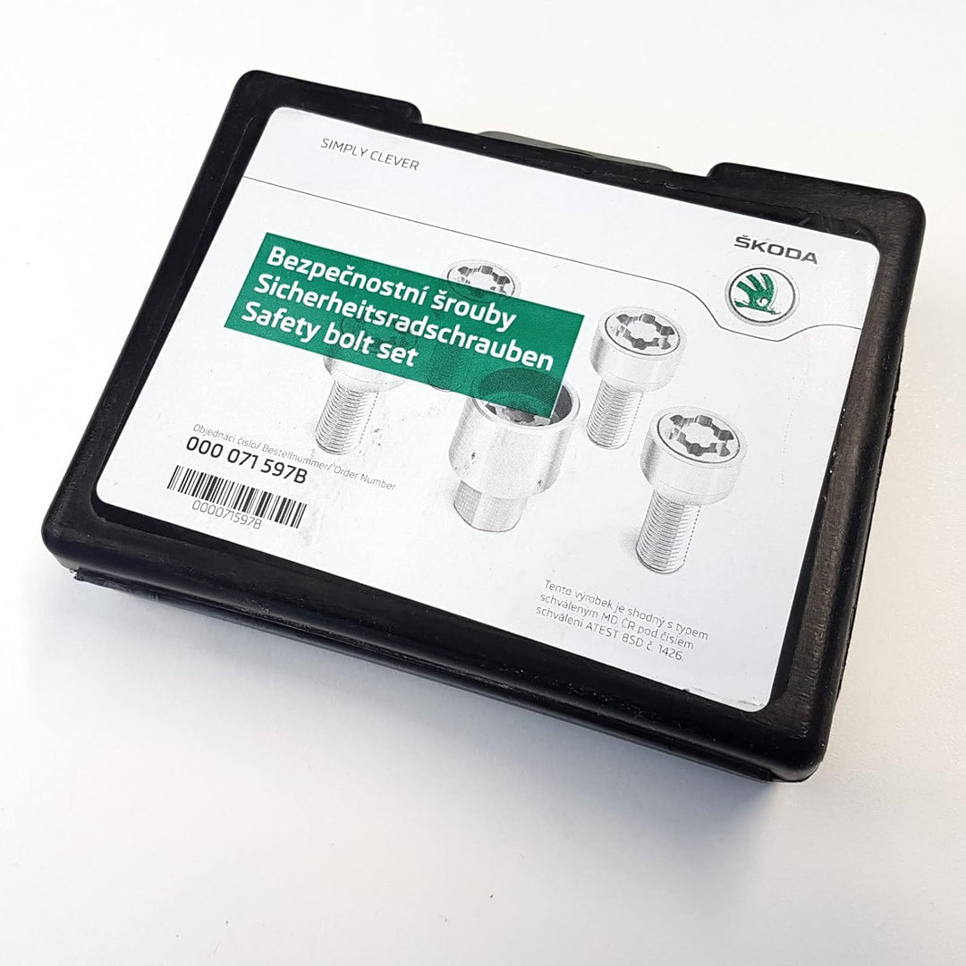 Skoda 000071597B Felgenschloss Radsicherung Radschrauben Sicherheitsradschrauben Radsicherungsschrau