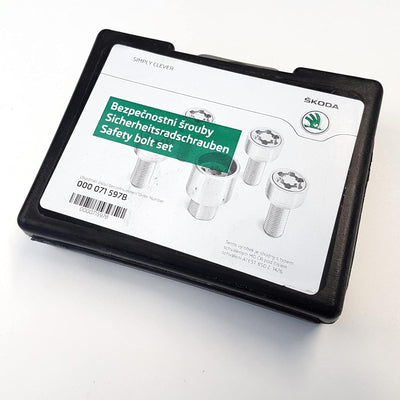 Skoda 000071597B Felgenschloss Radsicherung Radschrauben Sicherheitsradschrauben Radsicherungsschrau