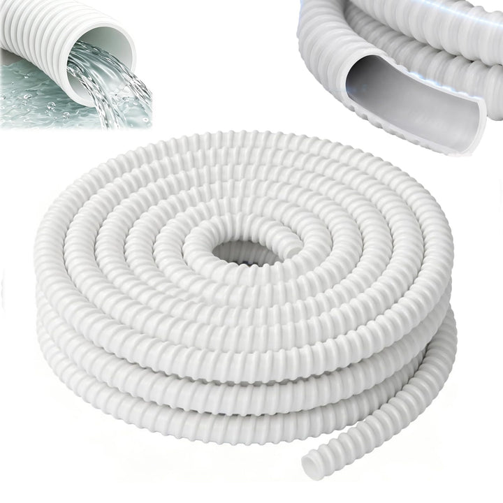 Kondensatschlauch Klimaanlage aus PVC, Kondensatschlauch Ø16mm-10m, UV-beständig Ablaufschlauch Klim