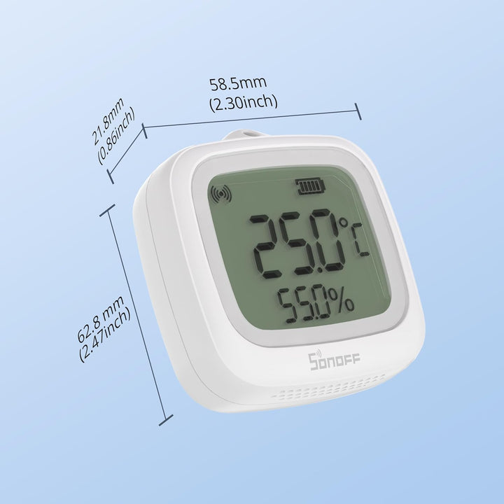 SONOFF SNZB-02WD IP65 Zigbee LCD Smart-Temperatur-Feuchtigkeitssensor, wasserdicht für Gewächshaus/B
