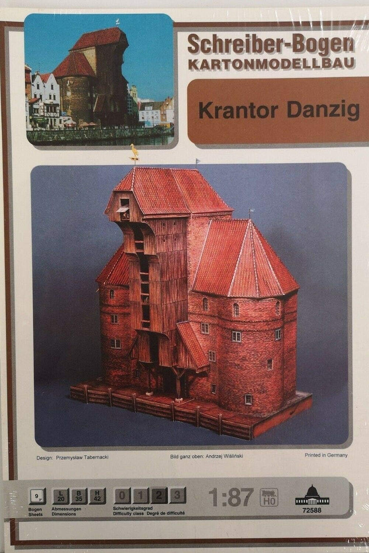 AUE-Verlag 20 x 35 x 42 cm Gdansk Crane House Modellbausatz