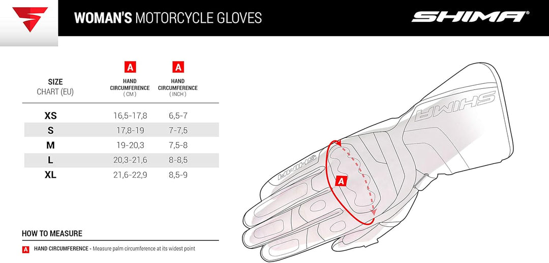 SHIMA X-Breeze 2 Lady Motorradhandschuhe Damen - Belüftete, Sommer, Touchscreen Textil Handschuhe mi