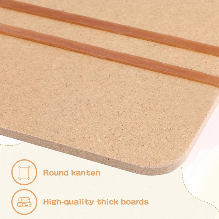 CPROSP Drawing Board Wooden 43 * 32 cm, Wooden Sketch Board mit Dreieck Eckenschutz, Robustem Clip u