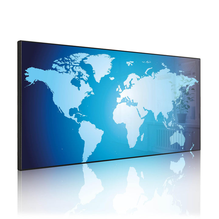 banjado Magnettafel schwarz 78 x 37cm / Magnetwand Metall/Magnetpinnwand als Memoboard/Pinnwand Magn