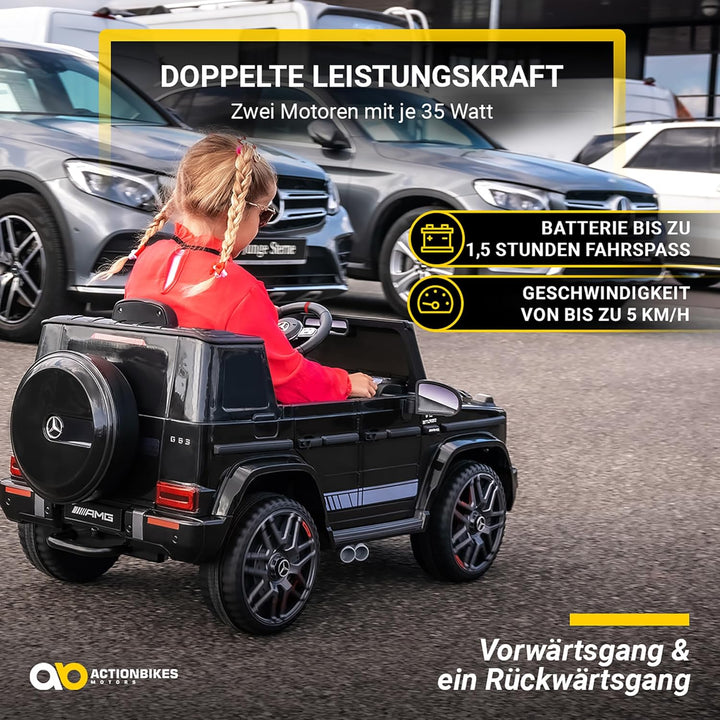 Actionbikes Motors Kinder Elektroauto Mercedes AMG G63 | 2,4 Ghz Fernbedienung - Lizenziert - Kinder