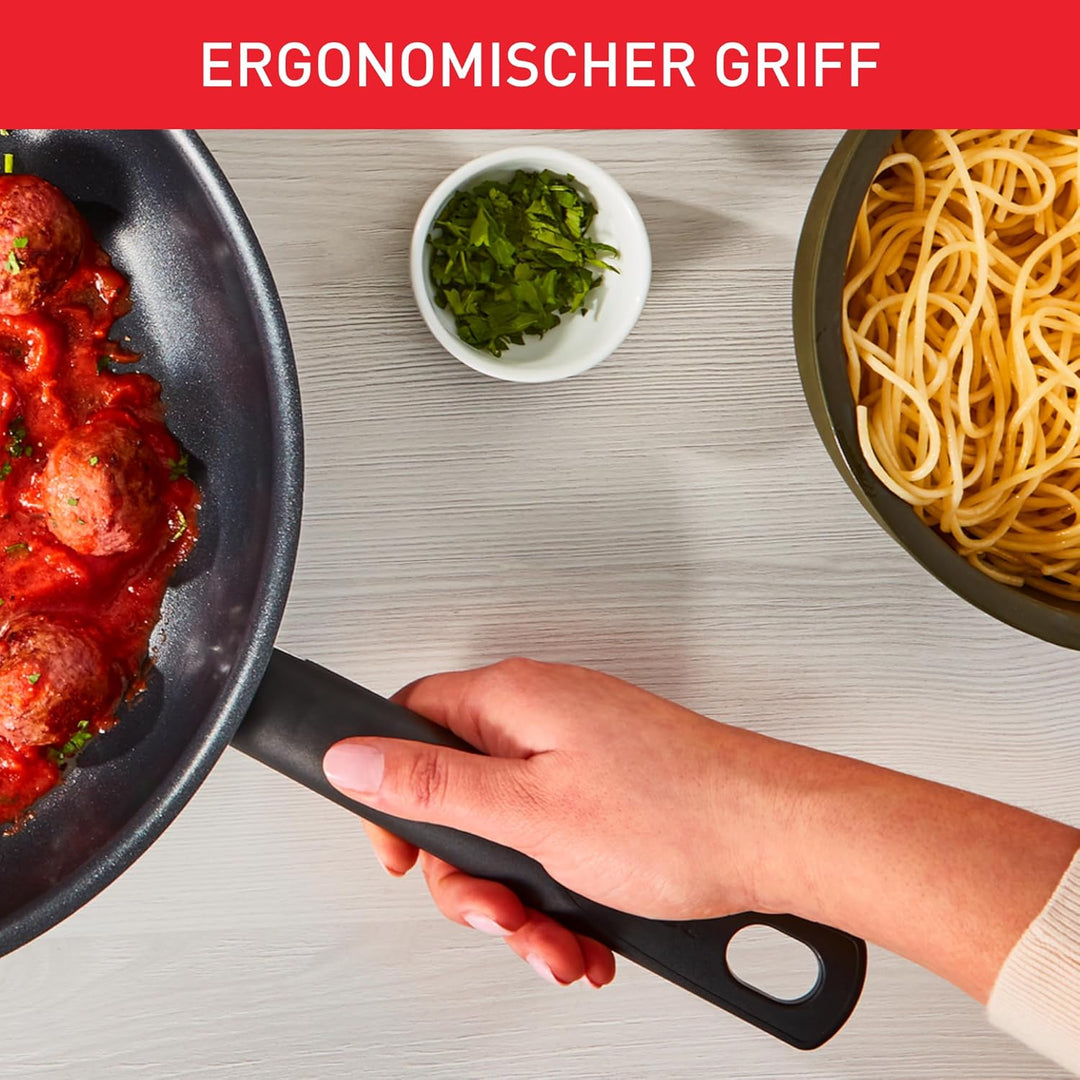 Tefal 28 cm grosse Wokpfanne, 6 bis 8 Personen, keine Induktion, Antihaftbeschichtung, widerstandsfä