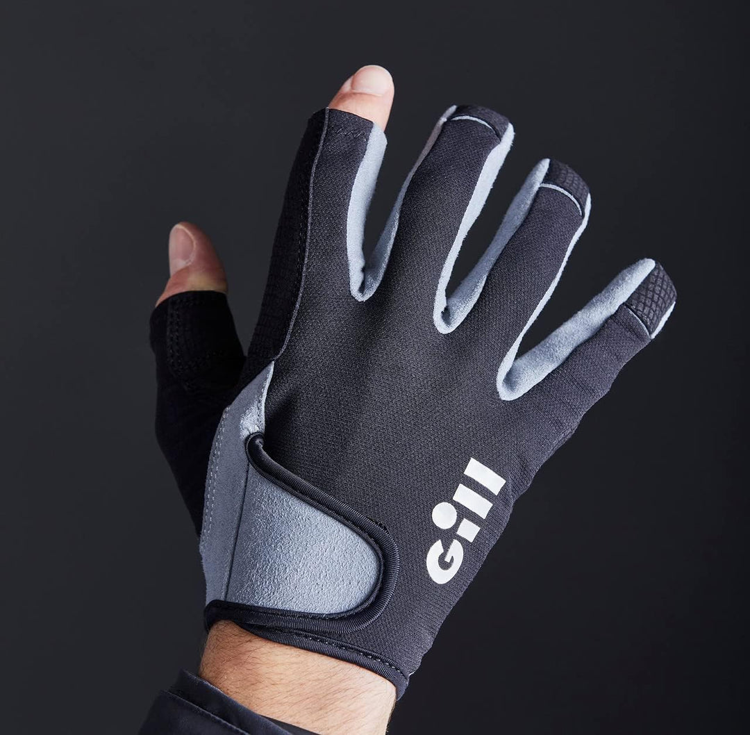 Gill Junior Deckhand Long Finger Sailing Gloves 2022 - Black, JUN
