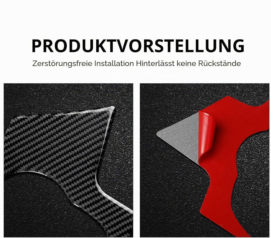 2PCS Schalterhebel Aufkleber Kohlefaser Kompatibel mit Alfa Romeo Giulia 2017 2018 2019 Zubehör - St