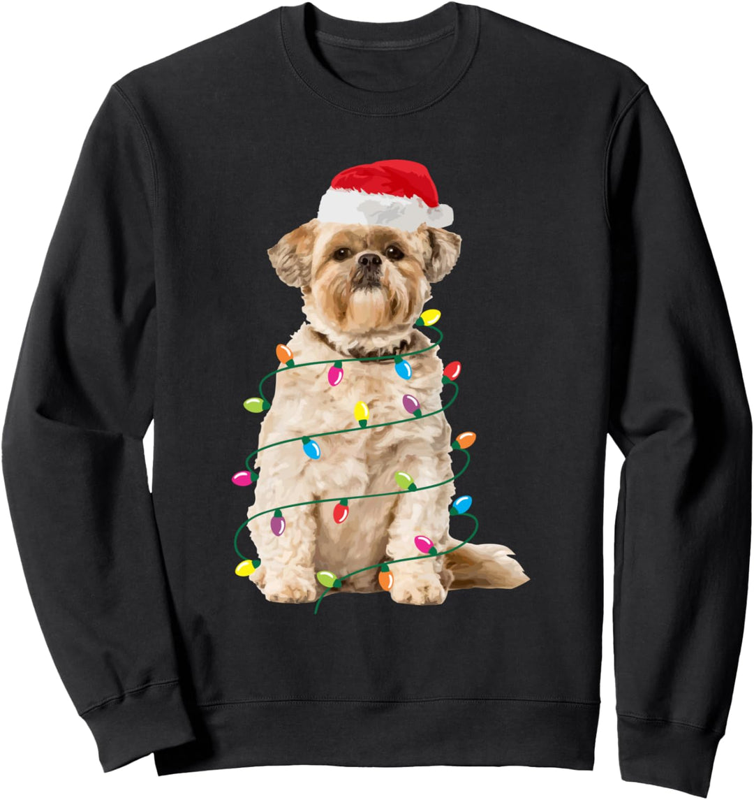 Shih Tzu Weihnachten Xmas Lustig 2020 Männer Frauen Sweatshirt