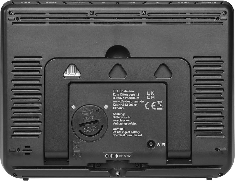 TFA Dostmann Wetterstation WLAN View PRO 6-in-1, 35.8003.01, mit Aussensensor Wind/Temperatur/Luftfe