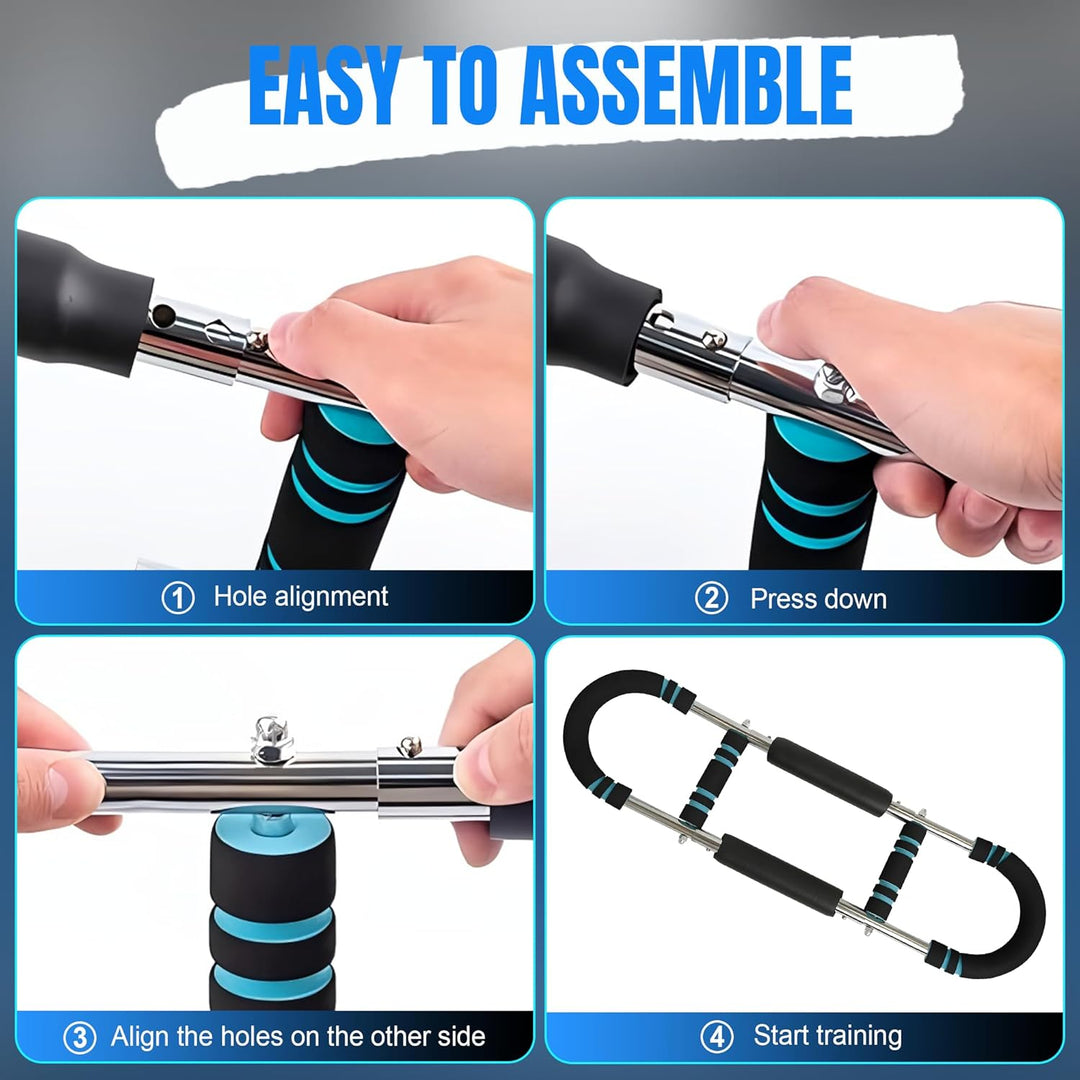 Adjustable Twister Arm Trainer for Men and Women - U-Shaped Chest Expander Twister Arm Exerciser wit