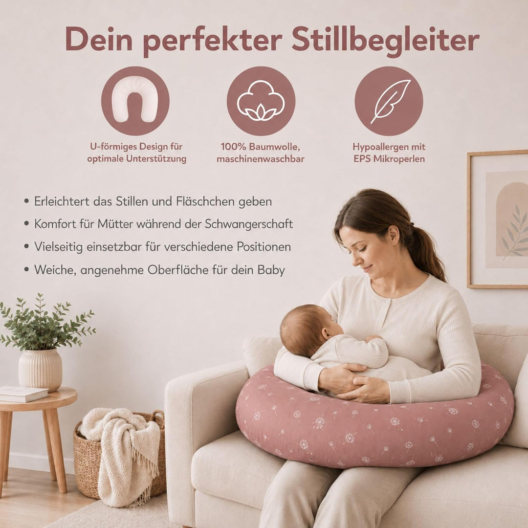 Fillikid Stillkissen EPS-Perlen 190 cm Exklusiv | XXL Stillkissen mit EPS Mikroperlen Länge 190 cm |