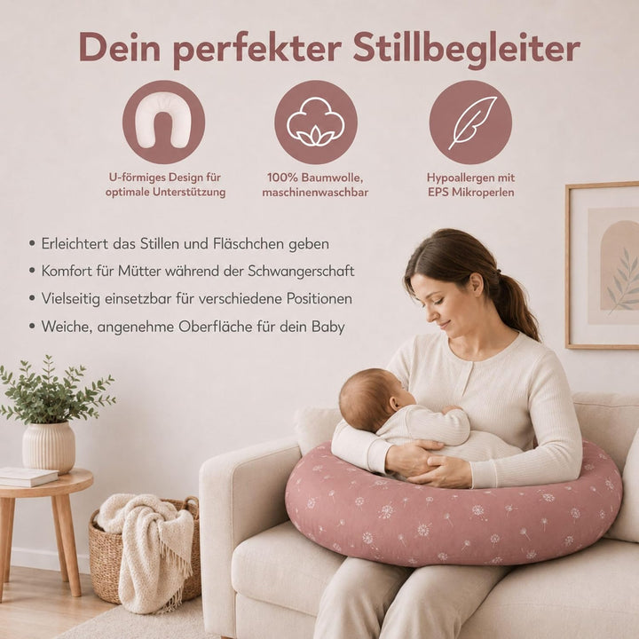Fillikid Stillkissen EPS-Perlen 190 cm Exklusiv | XXL Stillkissen mit EPS Mikroperlen Länge 190 cm |