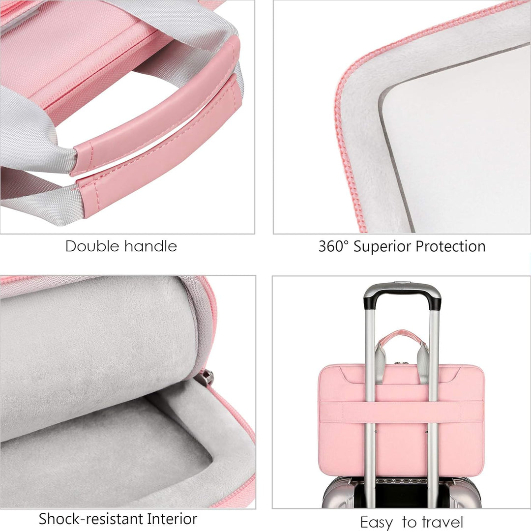 Lacdo wasserabweisende Laptop-Hülle Tasche 13 Zoll Neu MacBook Air Pro Rosa, 13 Zoll Neu MacBook Air