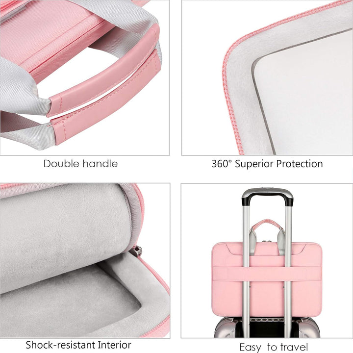 Lacdo wasserabweisende Laptop-Hülle Tasche 14 Zoll Neu MacBook Pro Rosa, 14 Zoll Neu MacBook Pro Ros