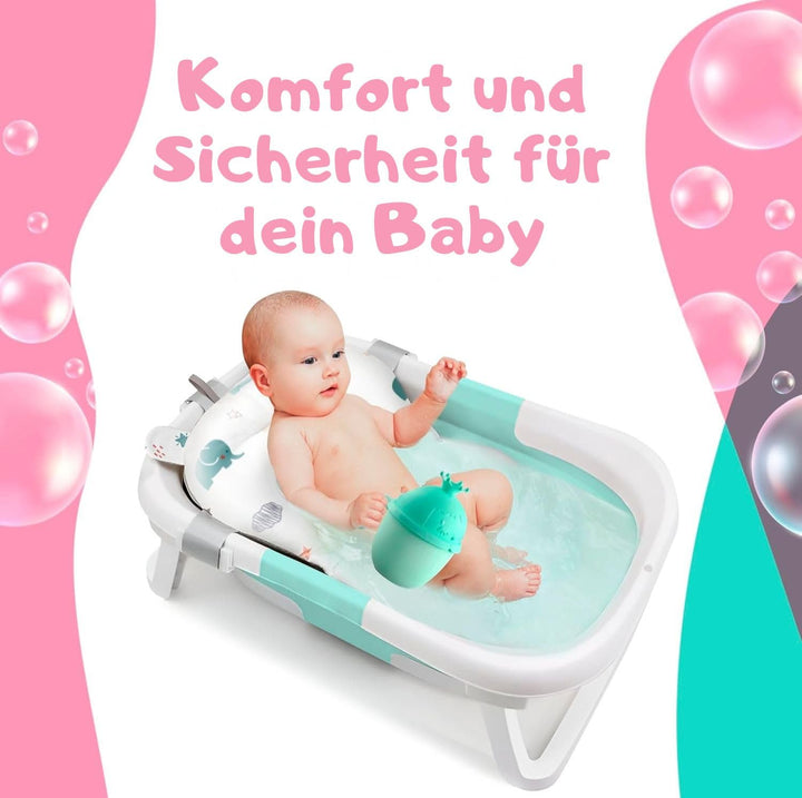 Baby Badewanneneinsatz – Baby Badewannenkissen für Badewanne - Babywanne Einsatz &amp; Badewannensitz ab