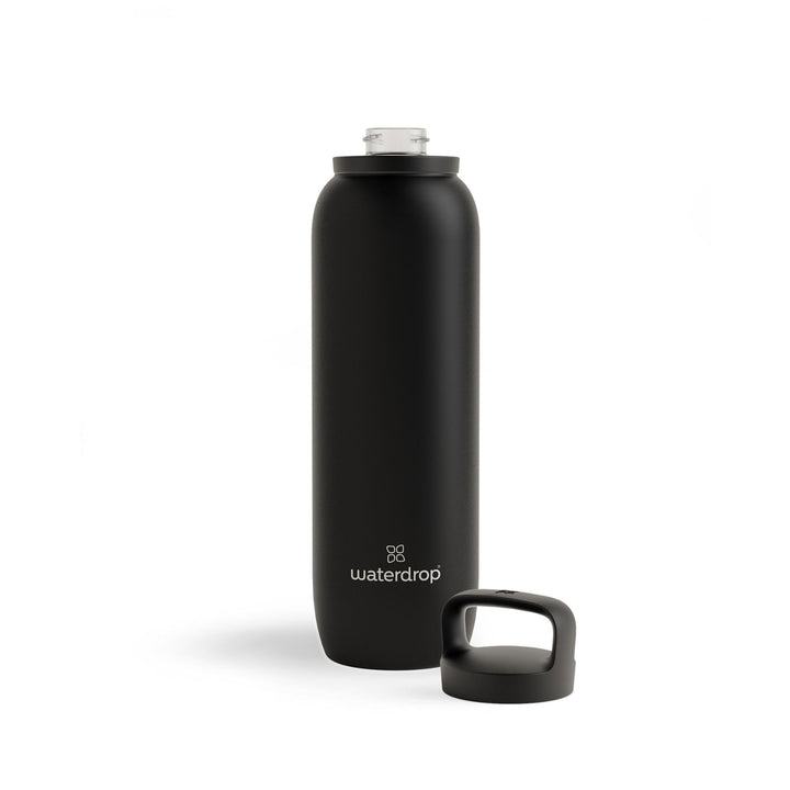 waterdrop® All Purpose Thermosflasche 1L, isolierte Edelstahl Trinkflasche, 24h kalt - 6h/12h heiss,