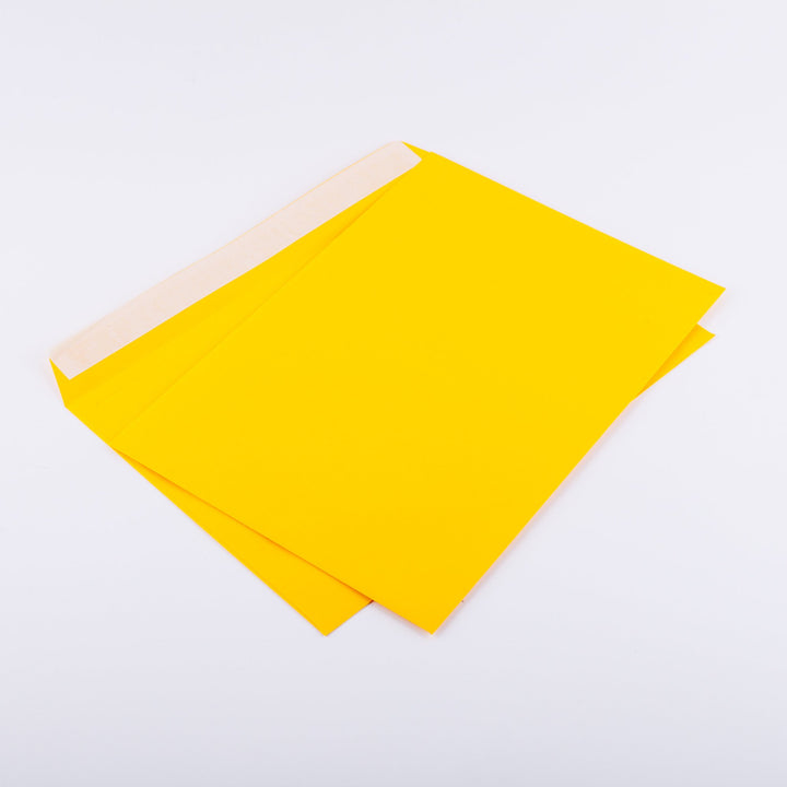 Briefumschläge DIN C4 229 x 324 mm gelb 120g/m² ohne Fenster haftklebend (404A) (200)