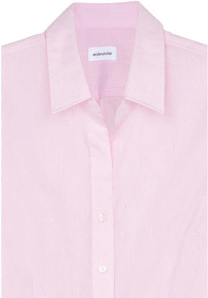 Seidensticker Damen Bluse - Hemdbluse - Slim Fit - Langarm - Uni - 100% Baumwolle
