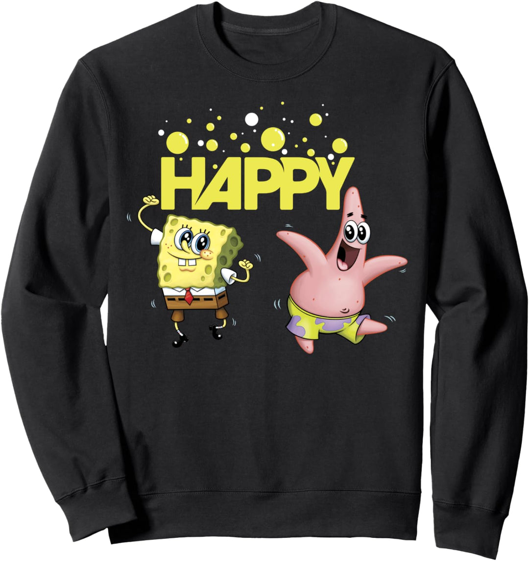 SpongeBob SquarePants Happy Dancing SpongeBob And Patrick Sweatshirt
