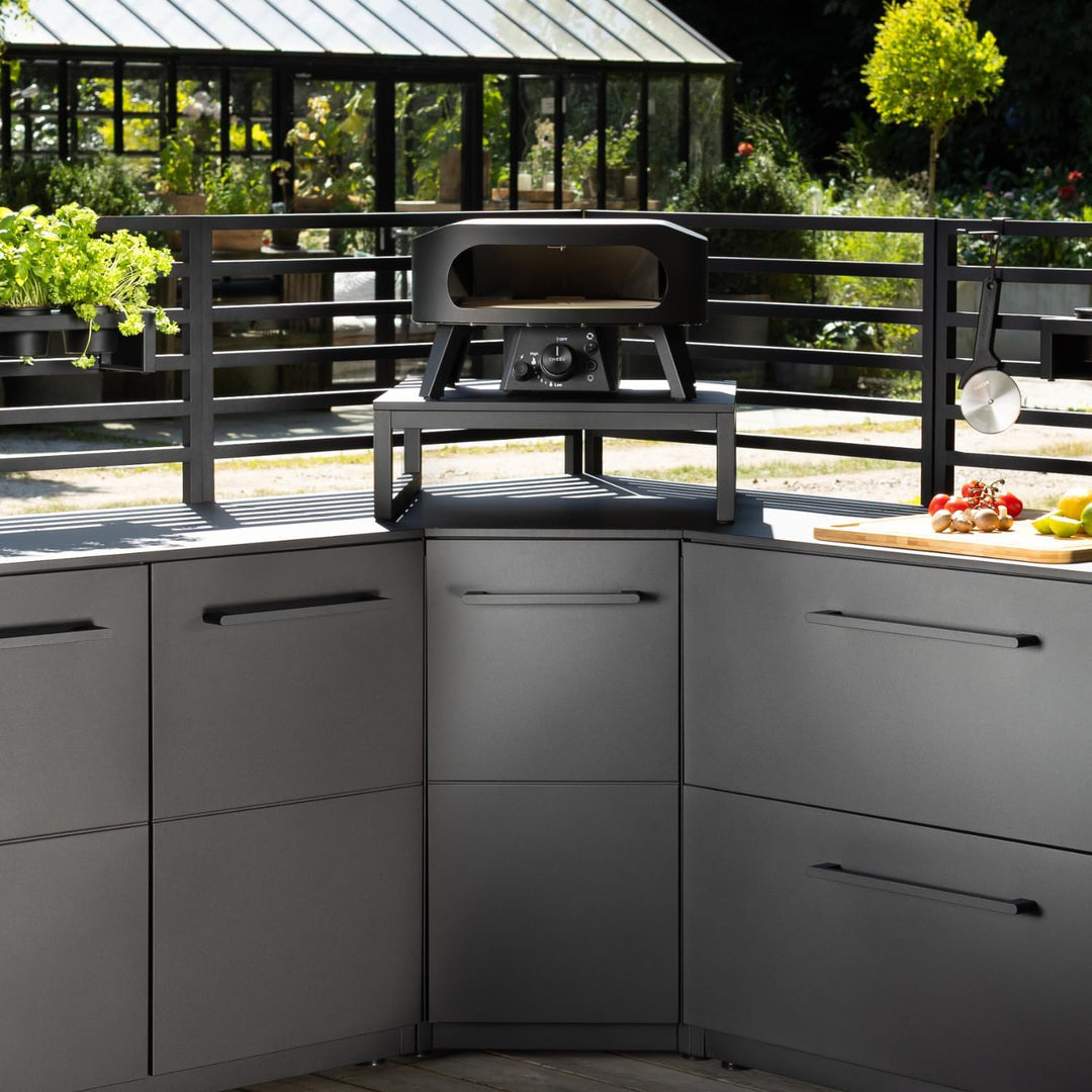 cozze® Erhöhung für Pizzaofen – Stabiler Pizzatisch-Aufsatz für die Outdoor Küche – Ergonomischer St