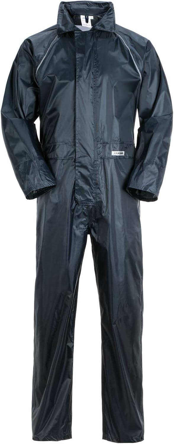 Planam Herren Outdoor Regen Aqua Regenoverall Modell 1448 L Marine, L Marine