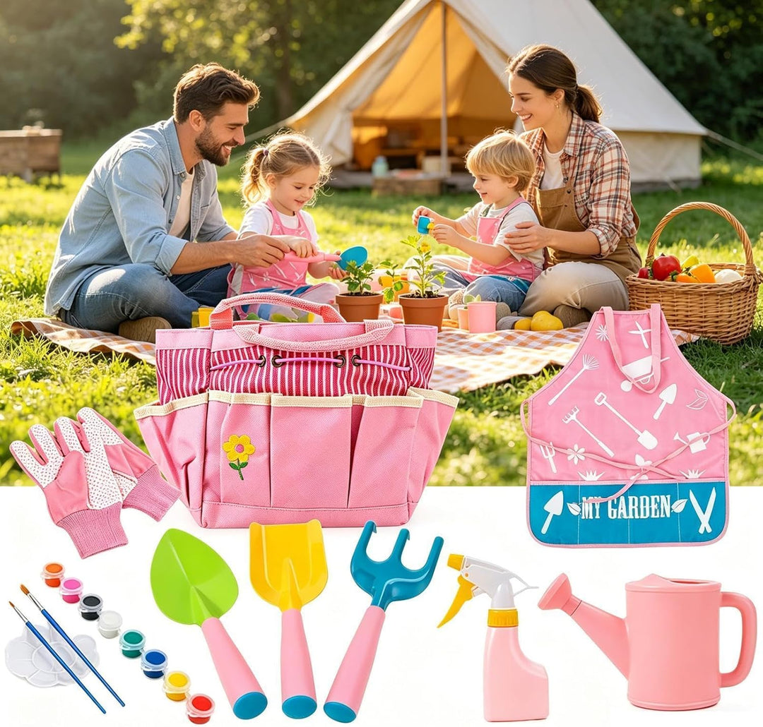 Generisch Garten-Set für Kinder Ergonomische Harke Handschuhe Schaufel | Outdoor-Spielzeug Gärtner-S