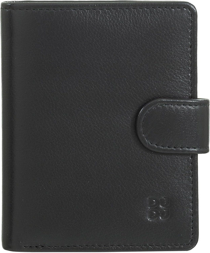 DUDU Damen Geldbörse aus echtes Leder, kleines Leder RFID-Kartenetui mit Reissverschluss, Münzfach,