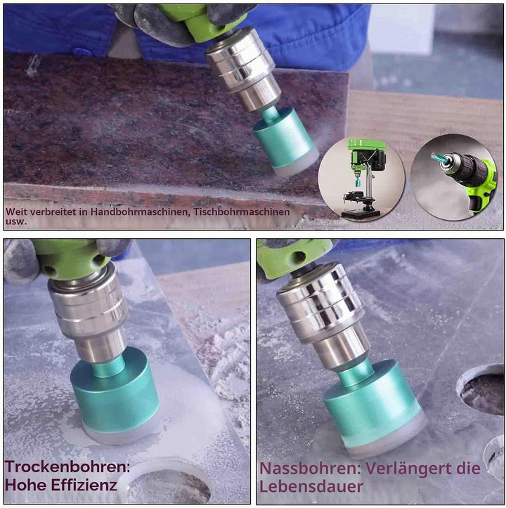 FACHLICH Diamant Fliesenbohrer 68mm Diamantbohrer Lochsäge mit Sechskantschaft für Porzellan Fliese