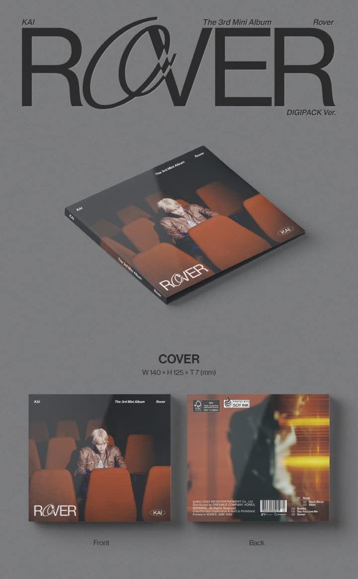 KAI EXO - 3rd Mini Album Rover Digipack Version CD+Folded Poster (+Folded Poster)