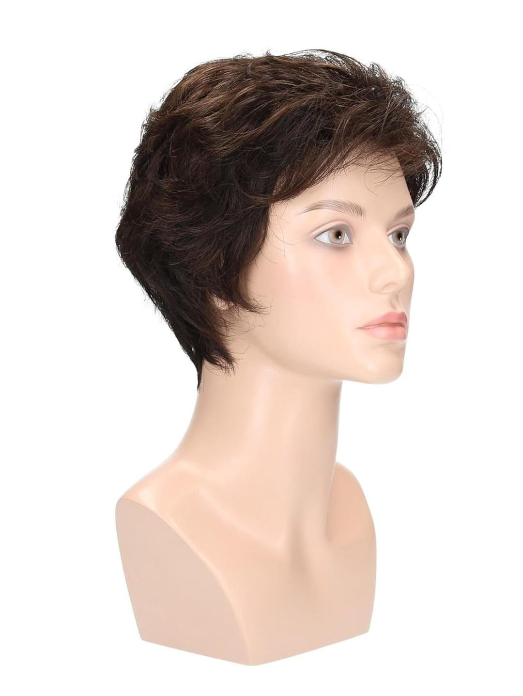 degenhardt Perücke RIVA Deluxe Plus aus hochwertigem Kunsthaar, wirkt wie Echthaar, in Kaffeebraun,