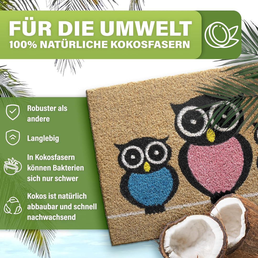 Fussmatte Kokos [Wetterfest] - extrem robust - Fussabtreter aussen - die Kokosmatte Fussmatte aussen