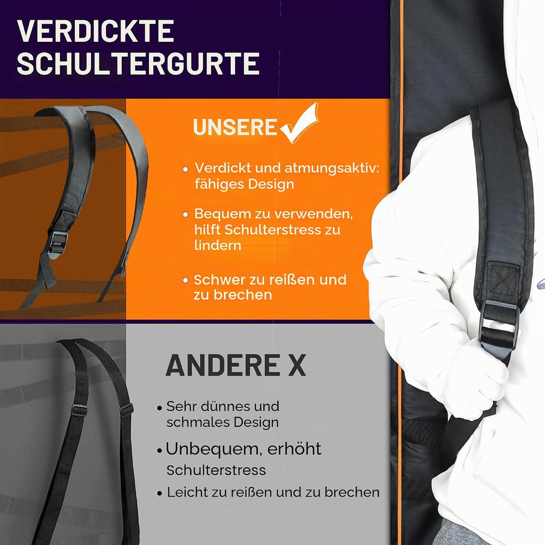 Gigbag mit 61 Tasten, tragbare, langlebige Tastatur, Klavier, wasserdicht, 600D-Oxford-Gewebe mit 10
