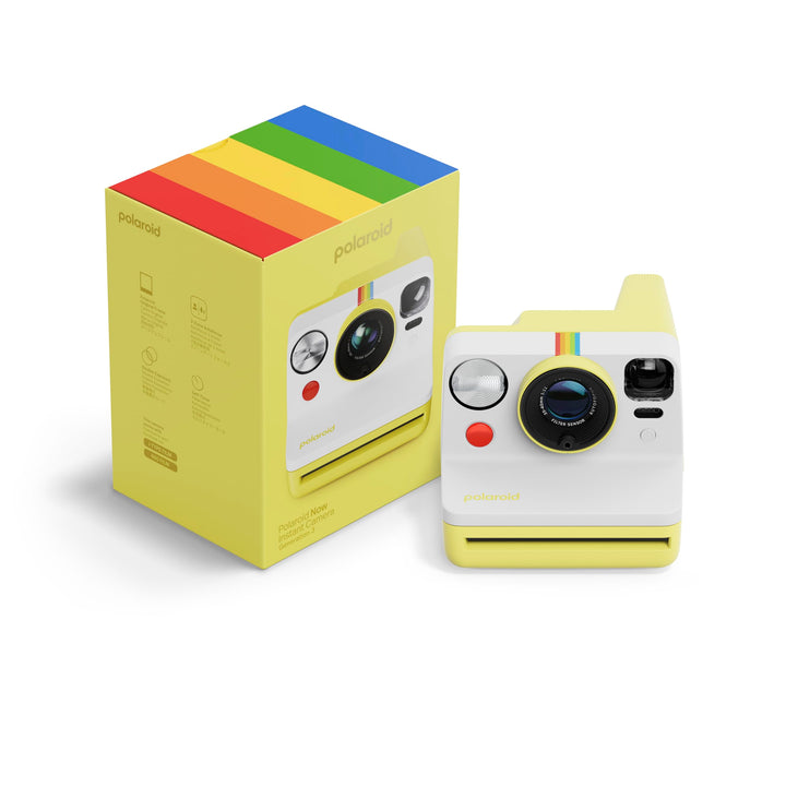 Polaroid Now 3rd Generation I-Type Sofortbildkamera, Gelb, nur Kamera, kein Film (9158) | Now Gen 3,