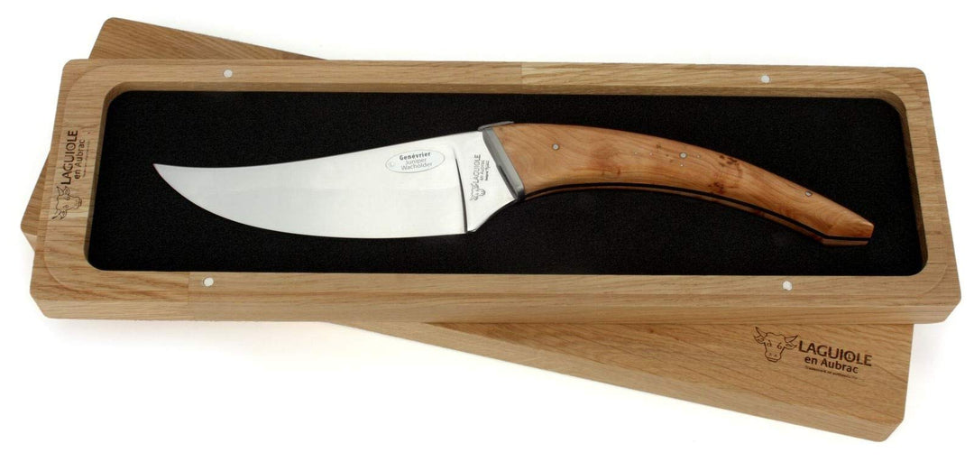 Laguiole en Aubrac - Le Buron - Design Käsemesser aus Frankreich - Griffschalen Wacholder