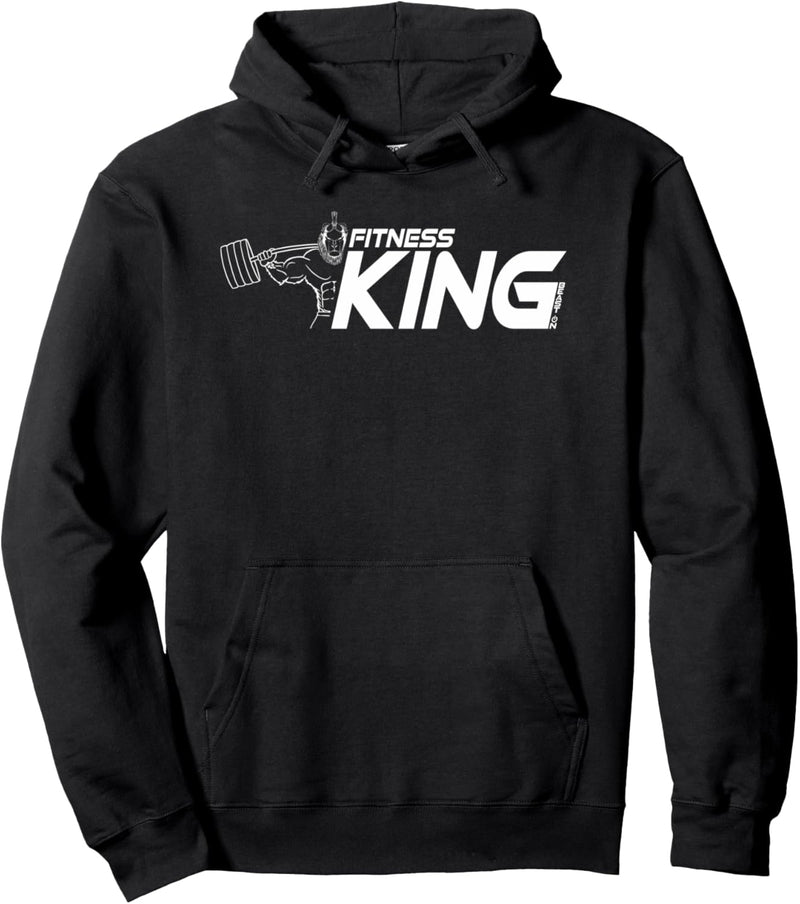 Fitness King Soldat Löwe Fitness Gym Motivation Training Pullover Hoodie